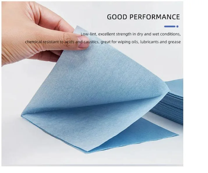 Big Blue Heavy Duty Industrial Wipes Jumbo Roll Disposable Non-Woven Fabrics Cleaning Cloths